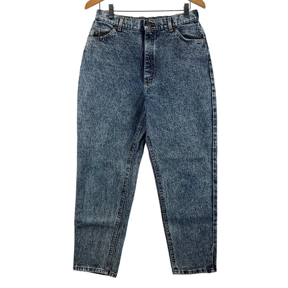 Lee Vintage Acid Wash Womens Jeans High Waist Mom Jeans‎ 16 P Petite 90s Y2K VTG